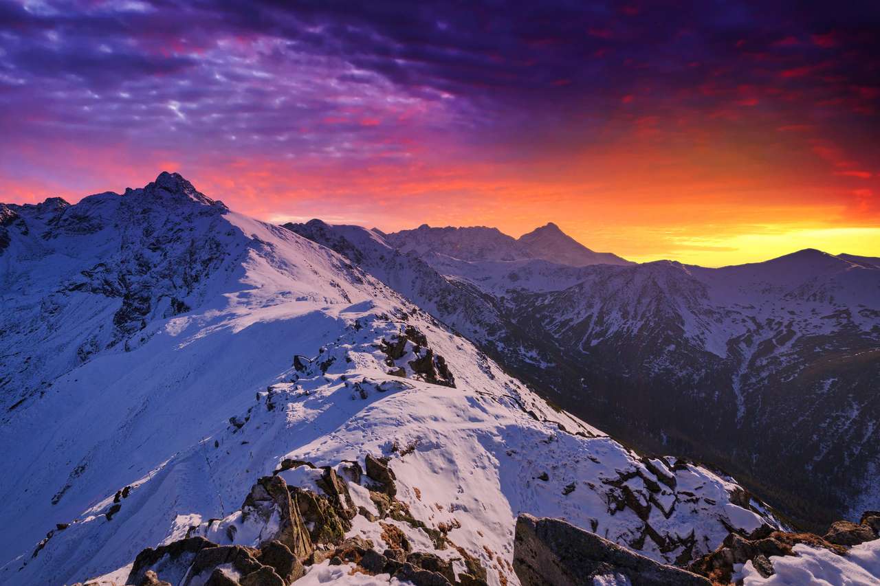 Montañas Tatra con Kasprowy Wierch rompecabezas en línea