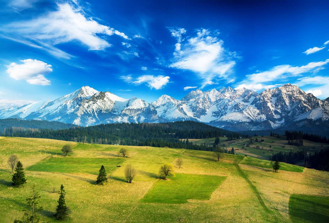 Τοπίο των πολωνικών βουνών Tatry παζλ online