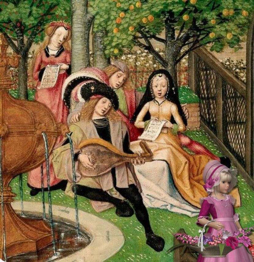 Scéna ze středověkého života skládačky online