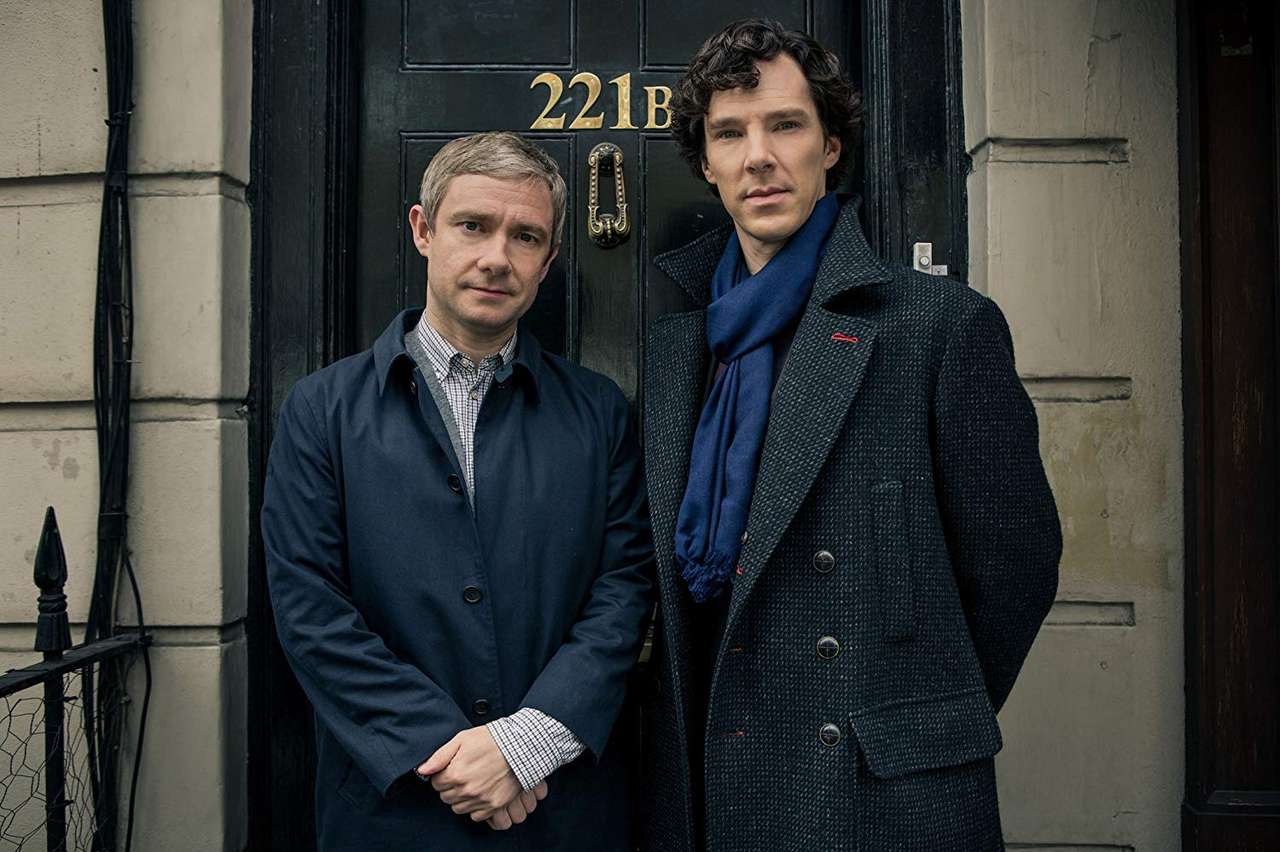 Шерлок Холмс и Джон Ватсон 221B пазл онлайн