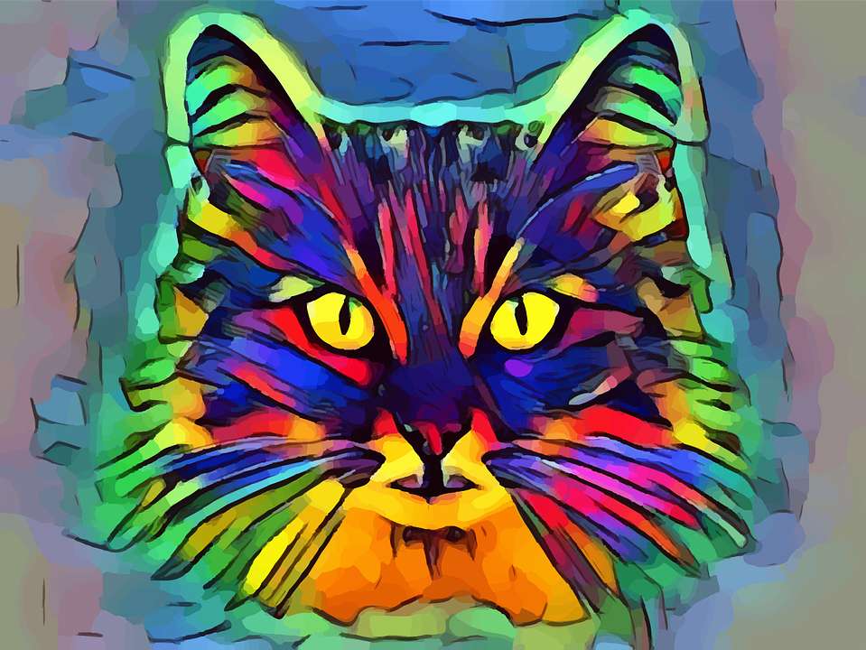 gato arco-íris quebra-cabeças online