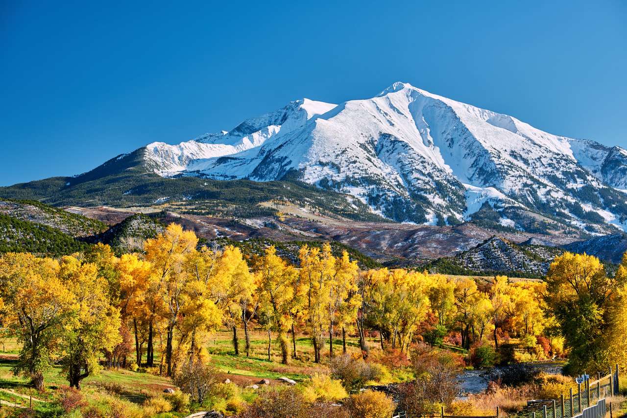 Mount Sopris in de Rocky Mountains in Colorado legpuzzel online