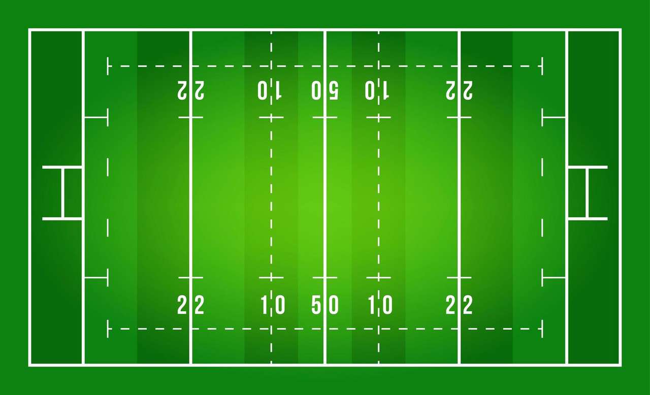 Terrain de rugby puzzle en ligne
