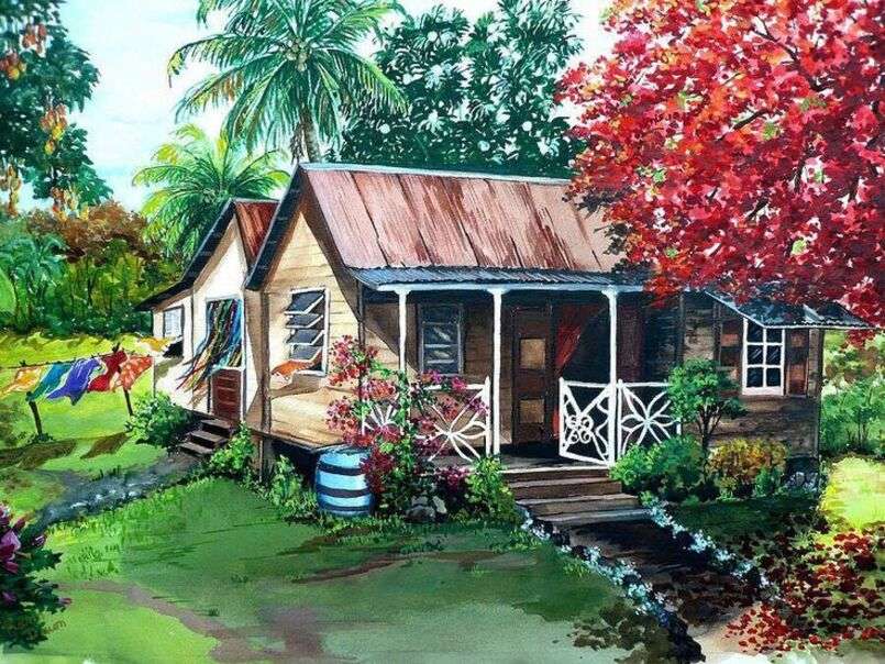 Скромный загородный дом в Пуэрто-Рико - Art # 1 онлайн-пазл