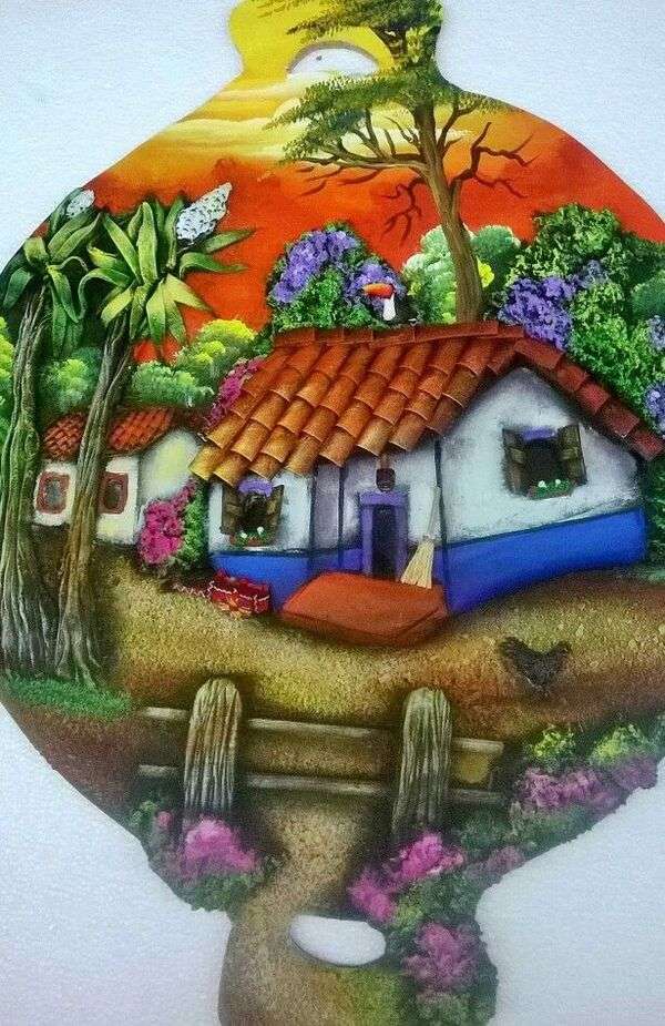 Artisanat en comal de mon pays le Costa Rica - Art #2 puzzle en ligne