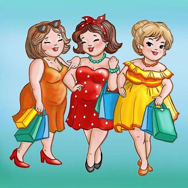 Good friends go shopping jigsaw puzzle online