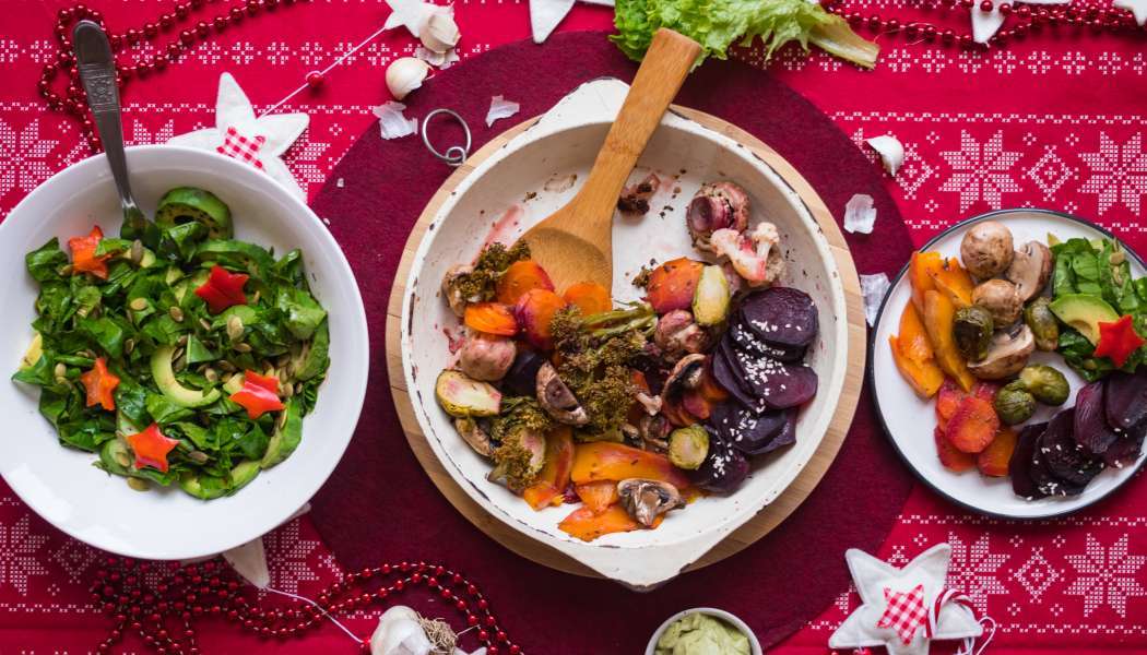 Pratos de véspera de Natal à moda vegetariana quebra-cabeças online