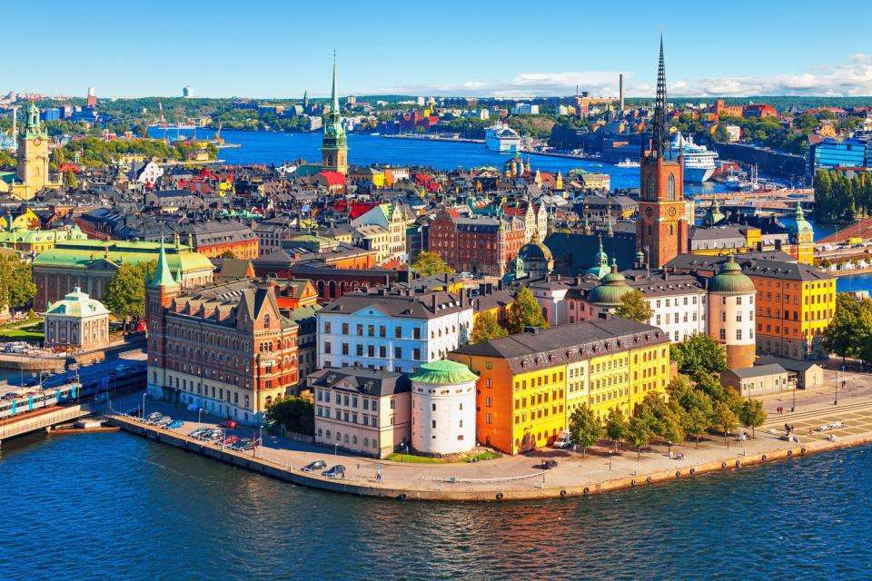 Панорама Стокгольма онлайн пазл
