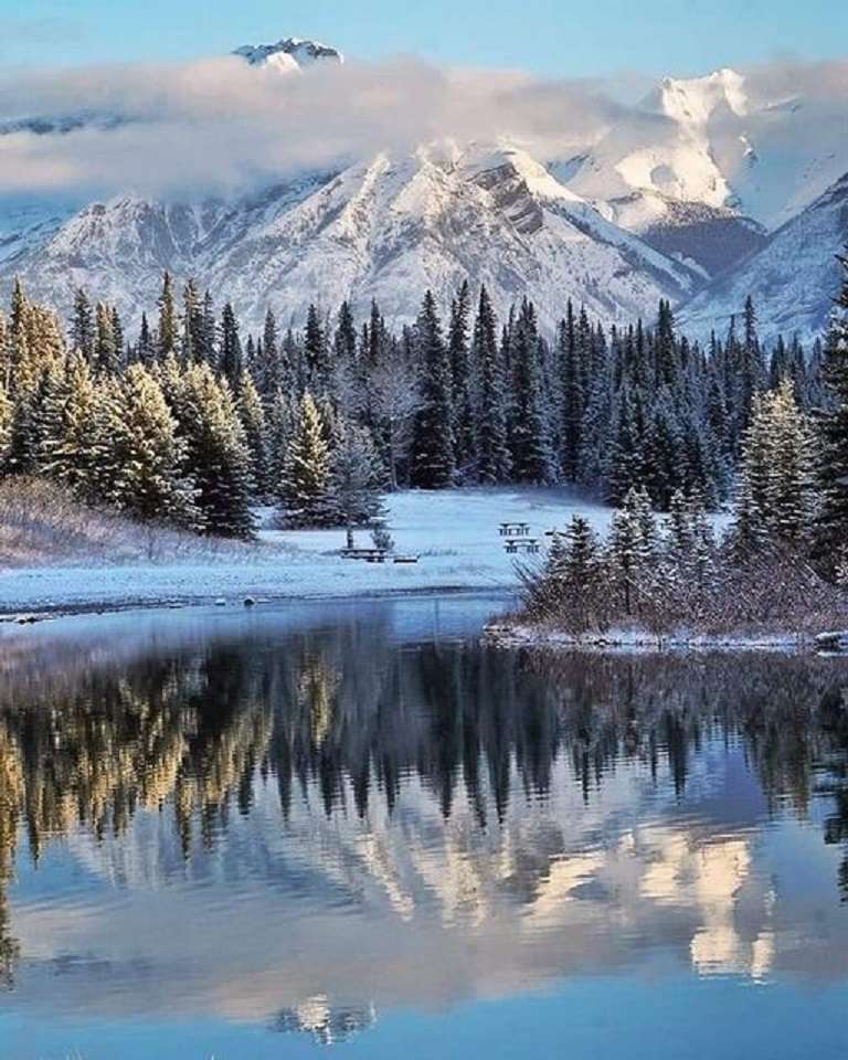 Χειμώνας στον Καναδά. παζλ online
