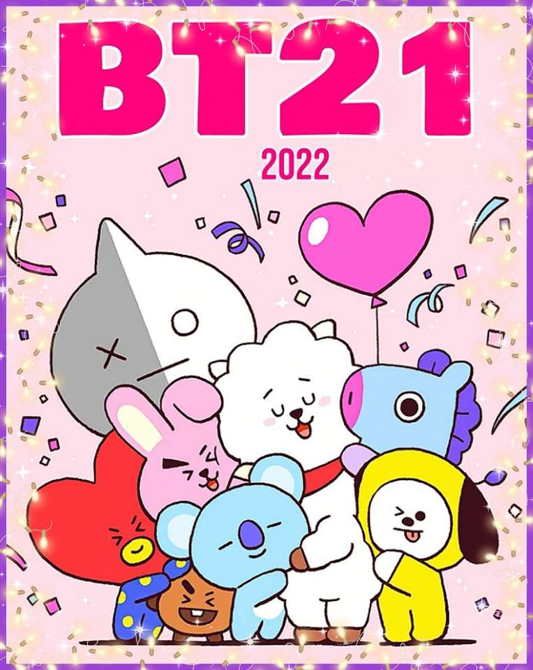 BONNE ANNEE 2022 BT21 puzzle en ligne