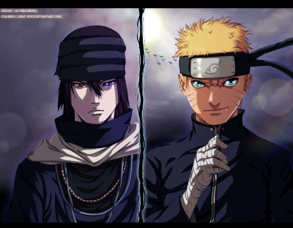 Naruto και Sasuke παζλ online