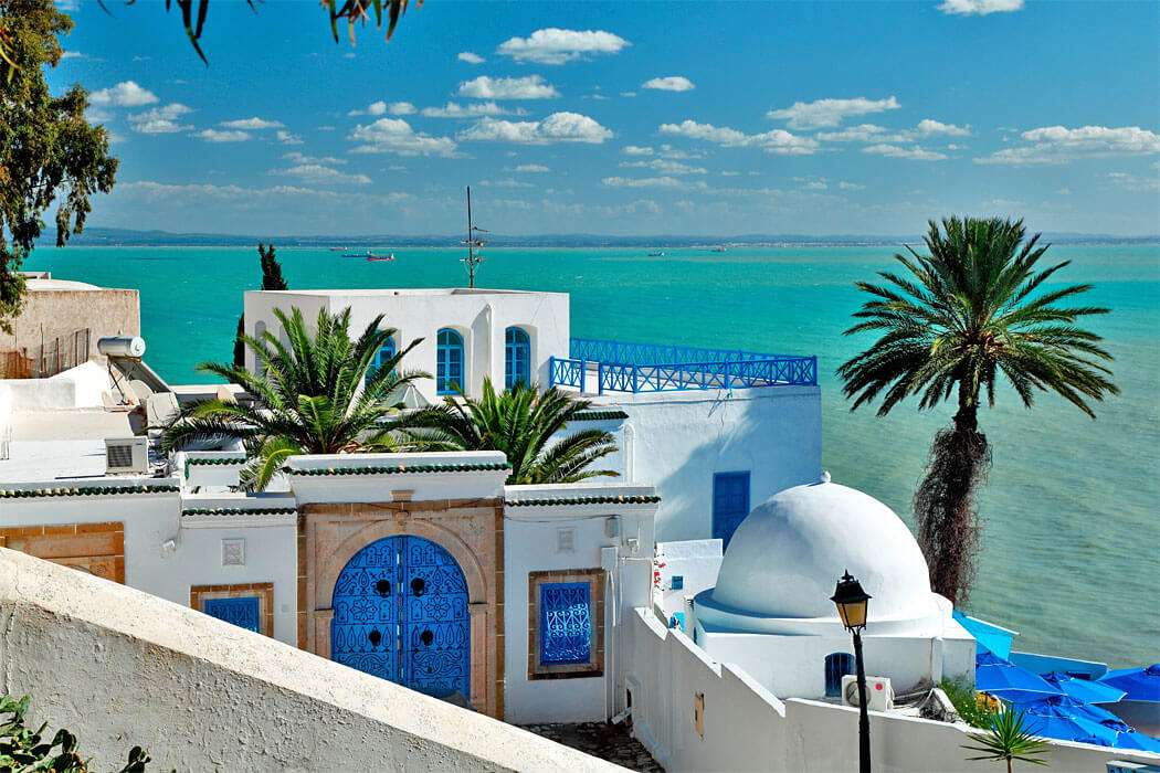 Βόρεια Αφρική - Τυνησία - Μεσόγειος Θάλασσα παζλ online