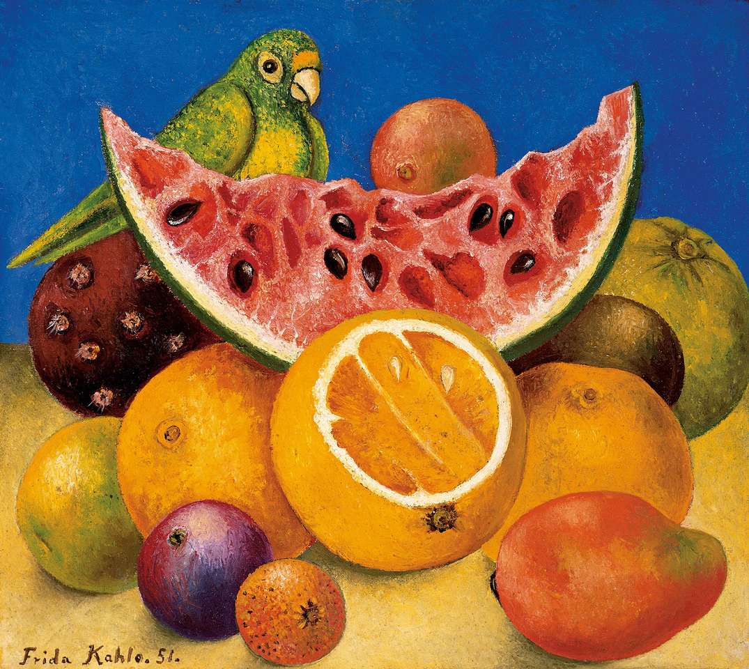 Melonen Frida Kahlo Online-Puzzle