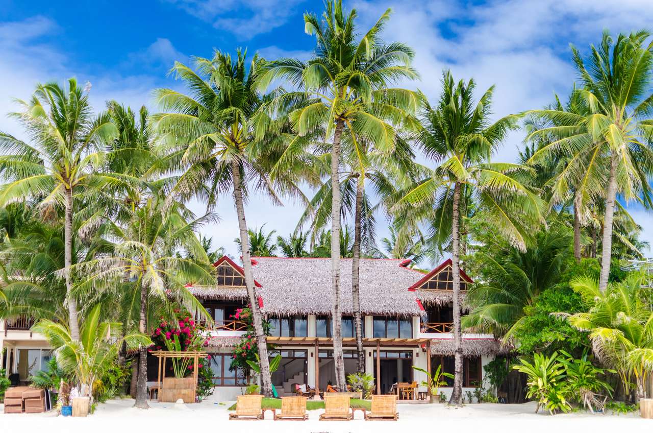 Tropische villa, Boracay, Filipijnen legpuzzel online