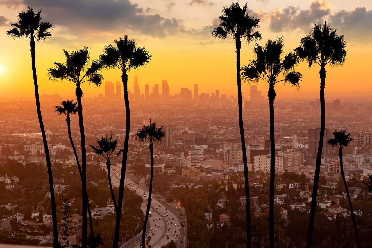 Skyline von Los Angeles Puzzlespiel online