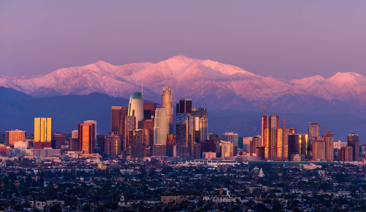 Los Angeles skyline pussel på nätet
