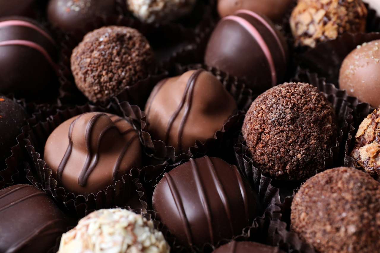 Caramelos de chocolate rompecabezas en línea