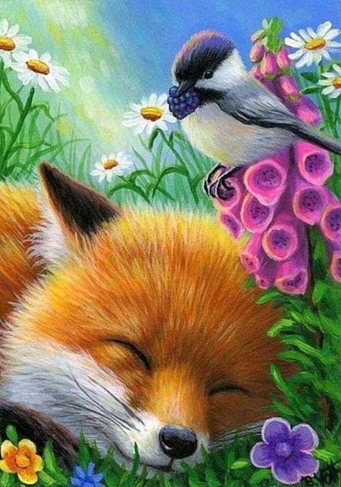 sleeping fox jigsaw puzzle online