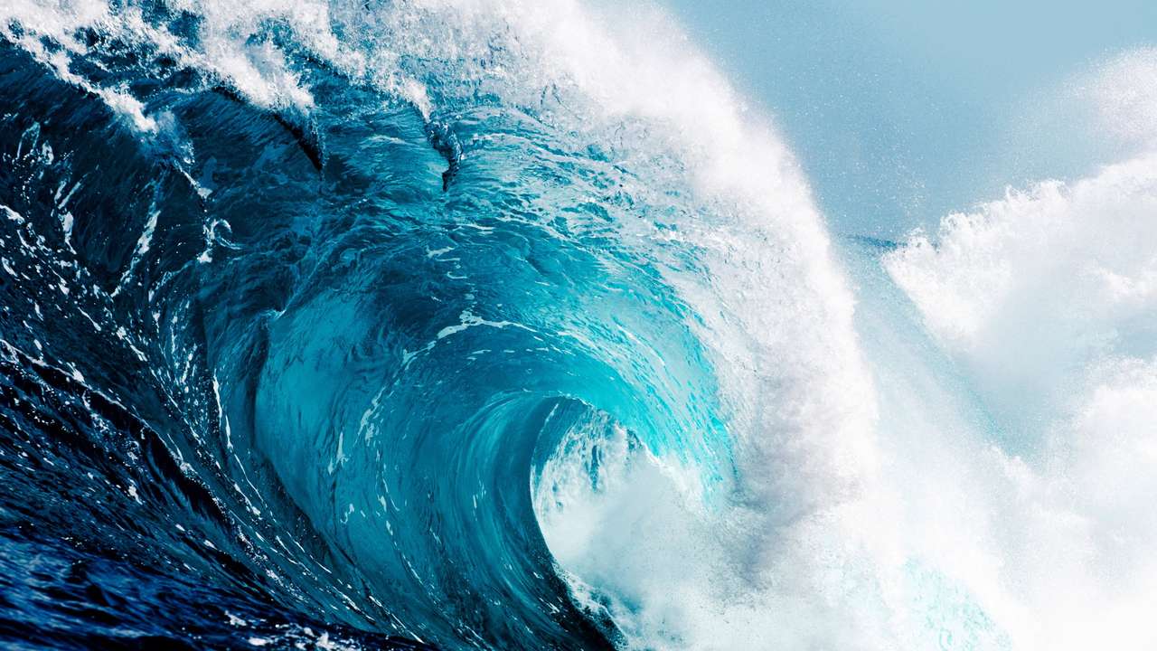 ungestüme Welle zum Surfen Puzzlespiel online