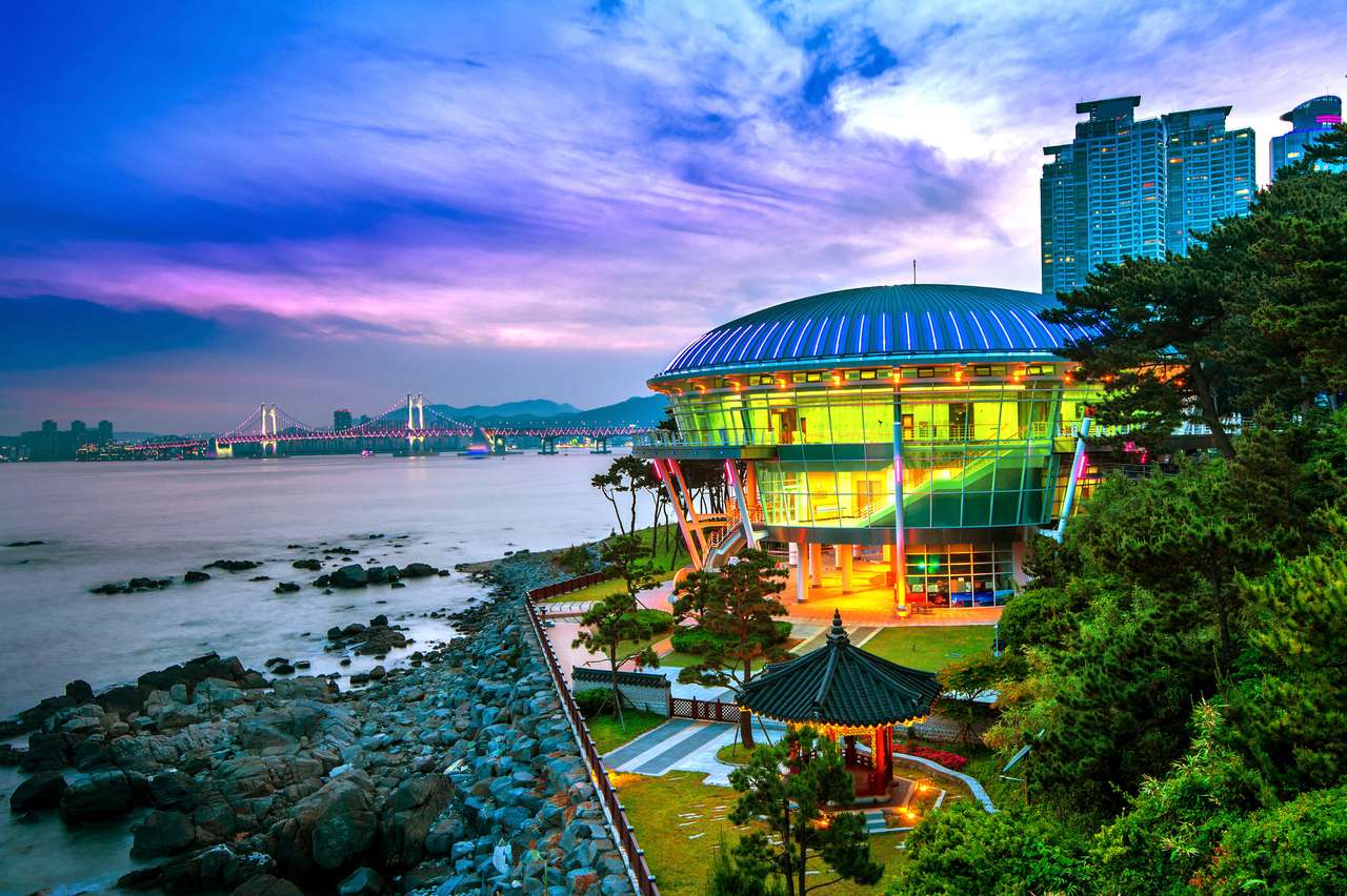 Île de Dongbaek, Corée du Sud puzzle en ligne