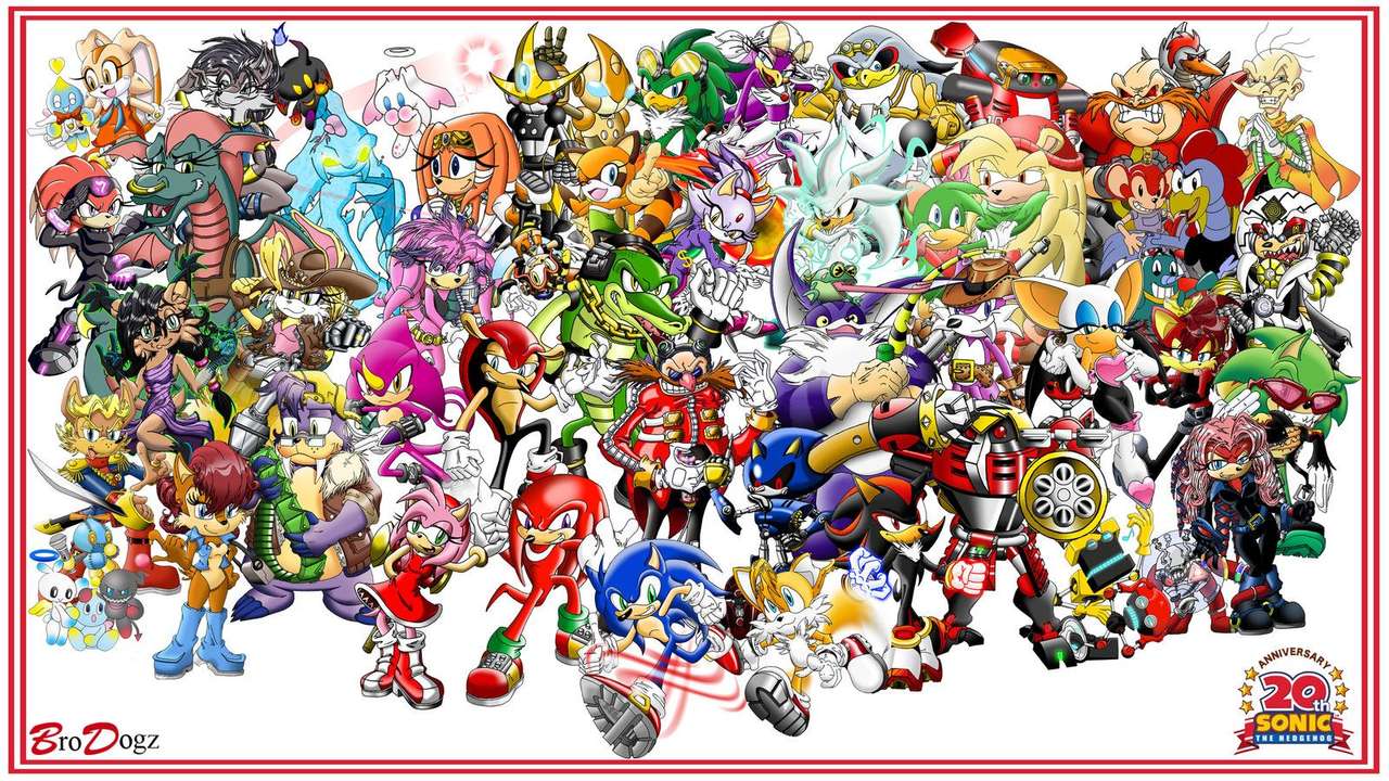 sonic all characters online puzzle