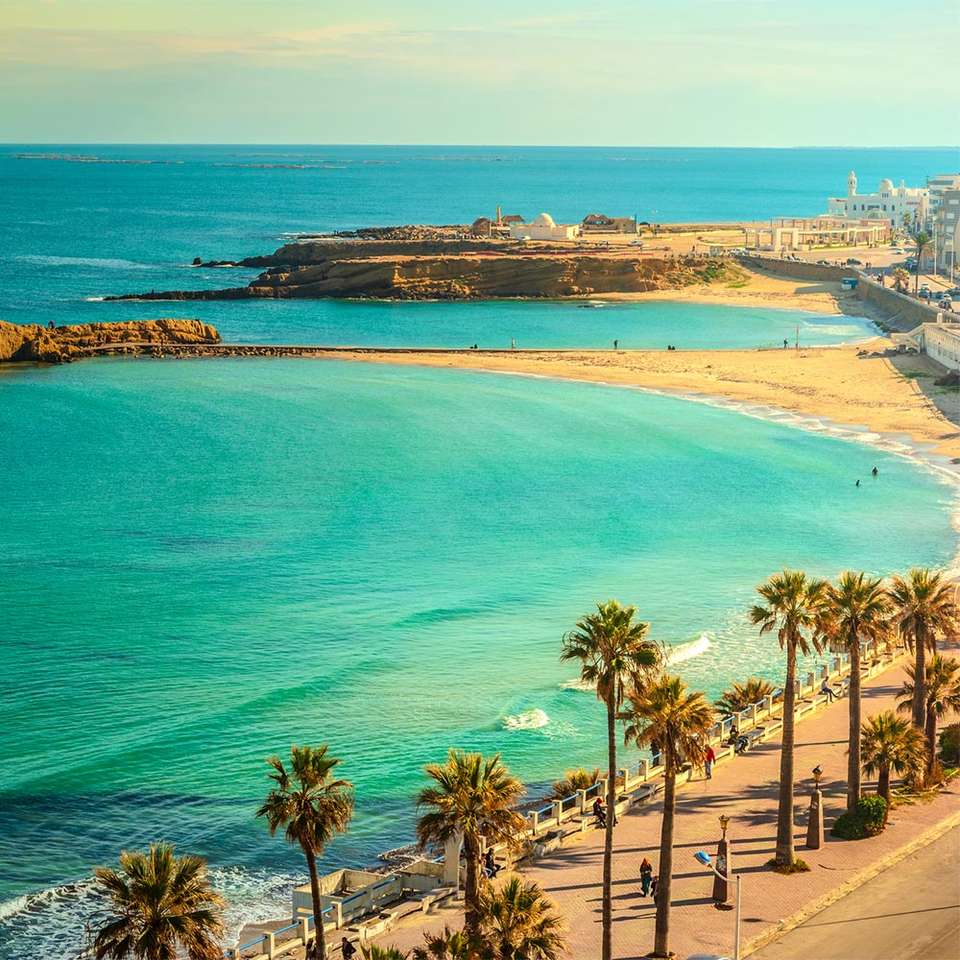 Тунисский пляж пазл онлайн