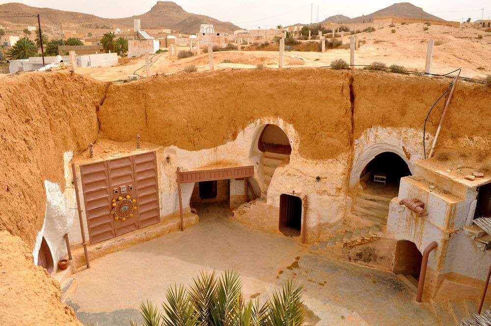 Подземни берберски пещери в Матмата онлайн пъзел