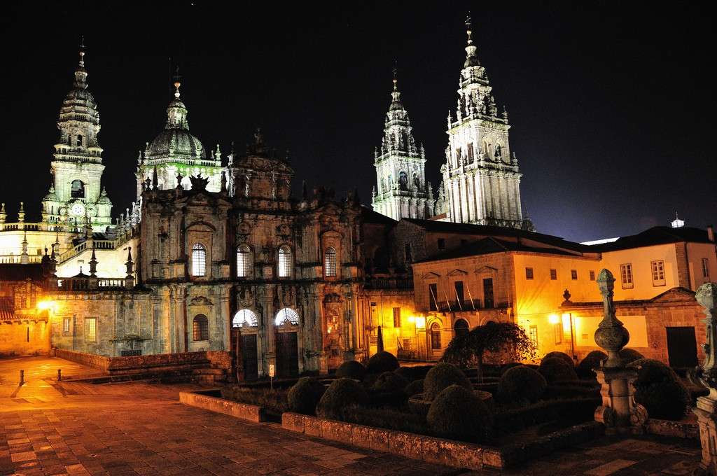 Nachts Compostela Online-Puzzle
