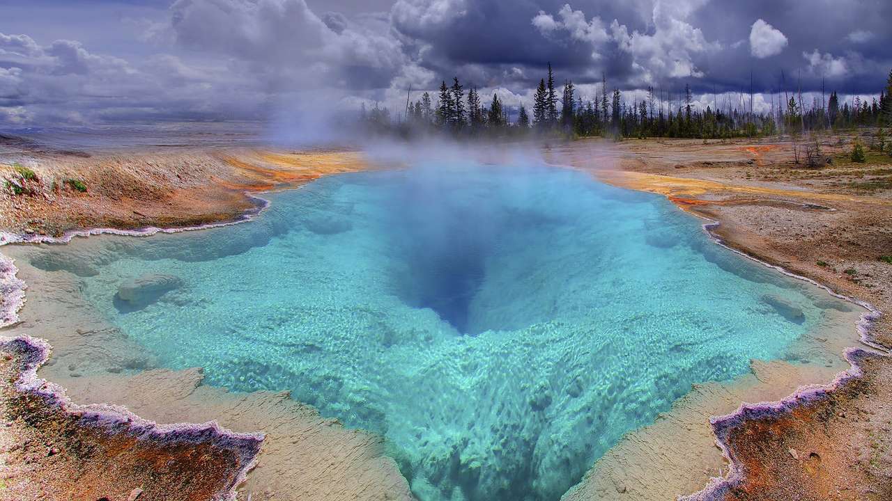 πάρκο geyser Yellowstone παζλ online