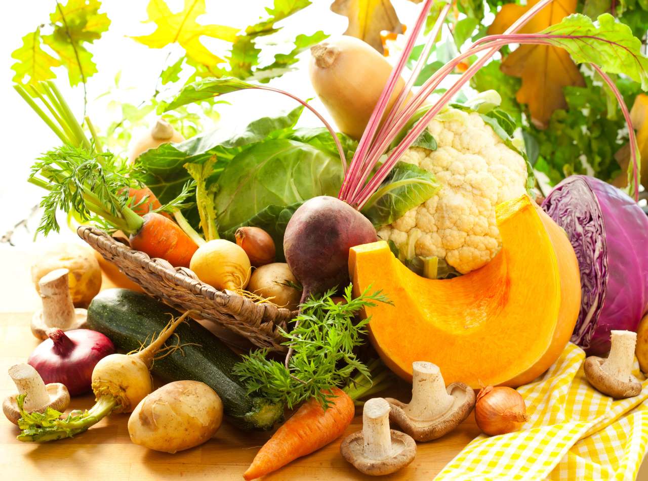 Натюрморт с есенни зеленчуци онлайн пъзел