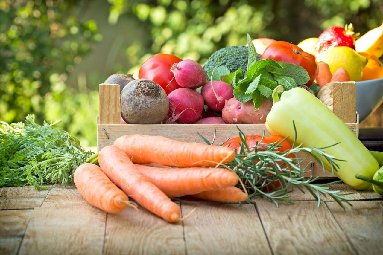 органични зеленчуци онлайн пъзел
