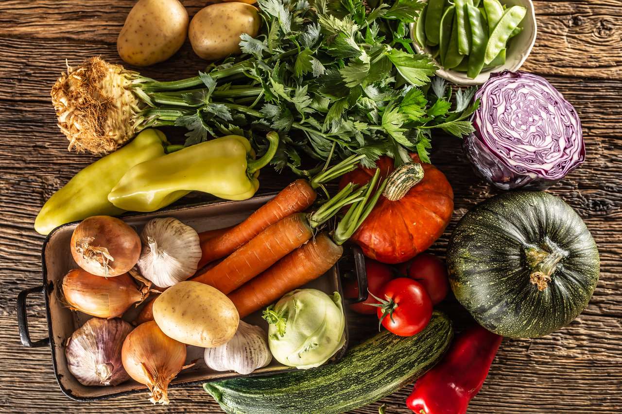 Seleção de legumes de outono puzzle online