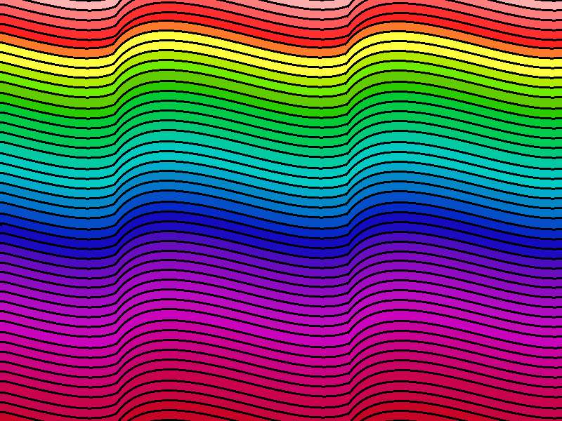 Цветные волны пазл онлайн