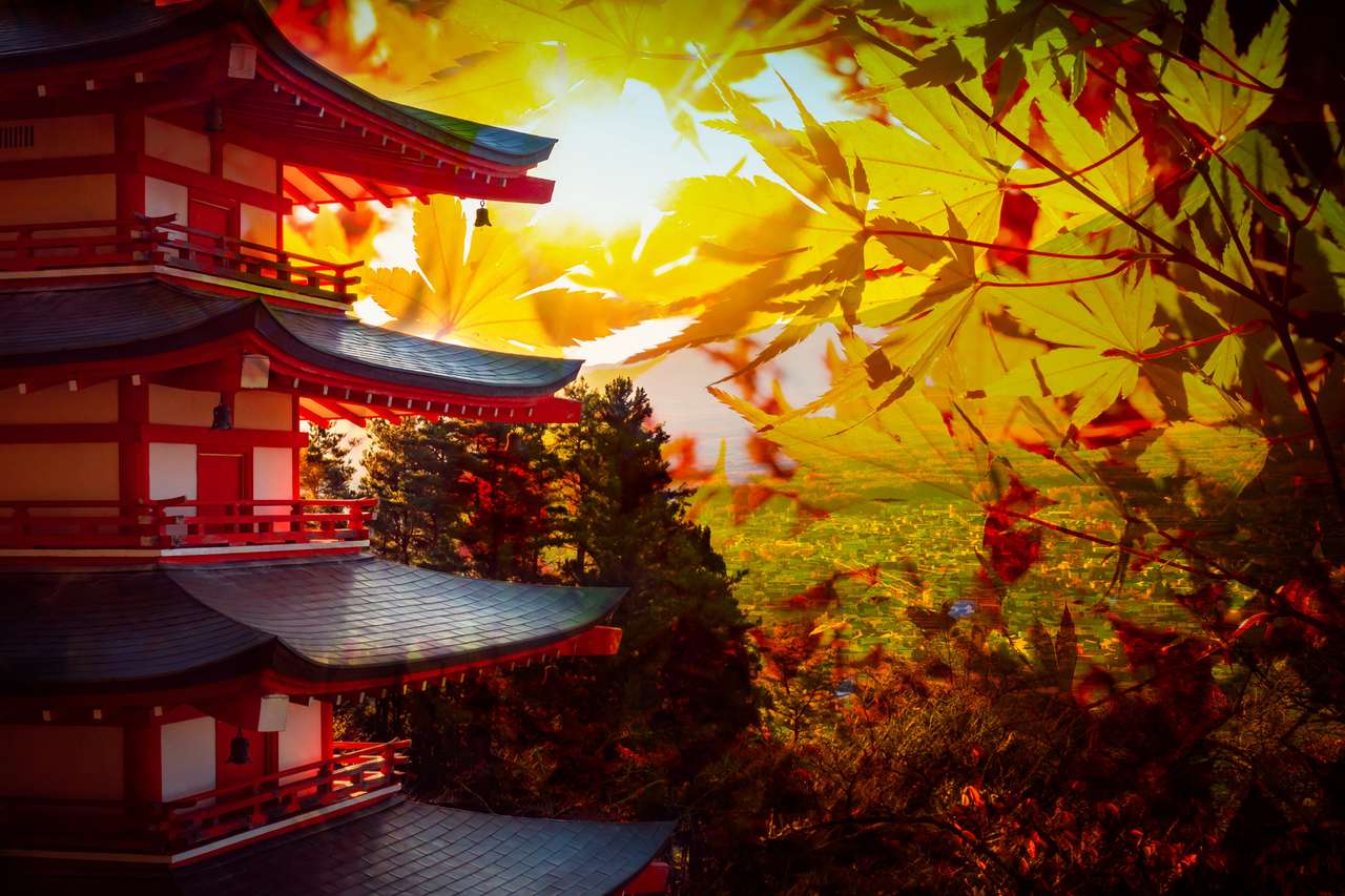 Осень в Японии онлайн-пазл