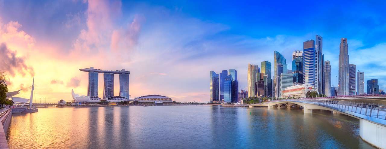 Skyline van Singapore online puzzel