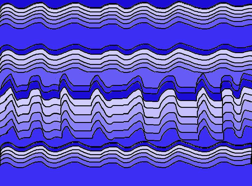 színes hullámok kirakós online