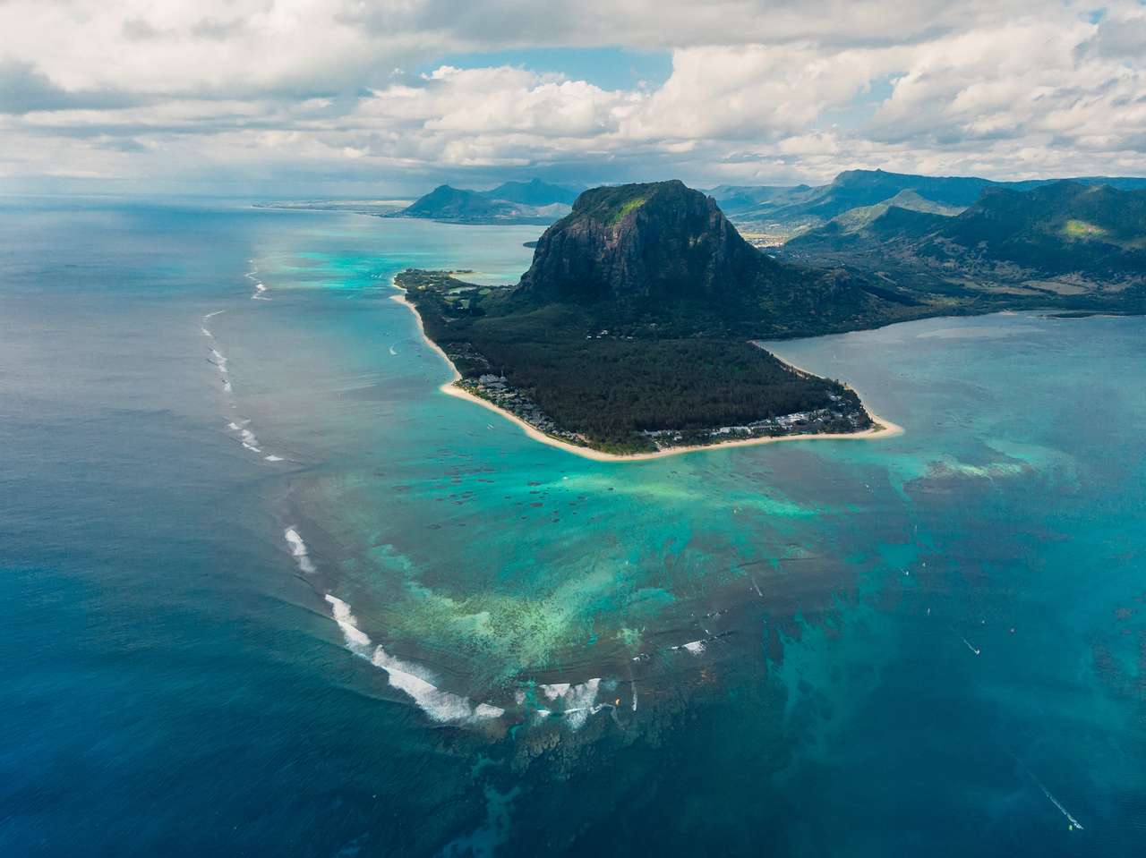 Panorama der Insel Mauritius Puzzlespiel online
