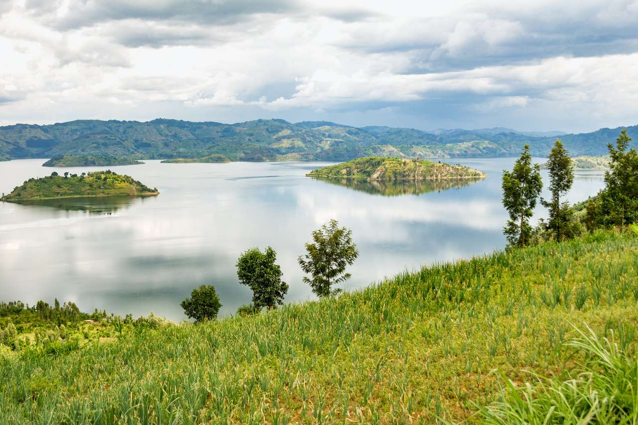 Озеро Киву, Руанда онлайн-пазл