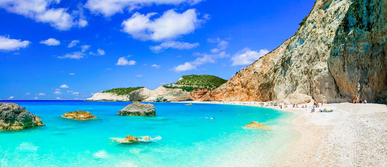 Остров Лефкада, Йонийски остров, Гърция онлайн пъзел