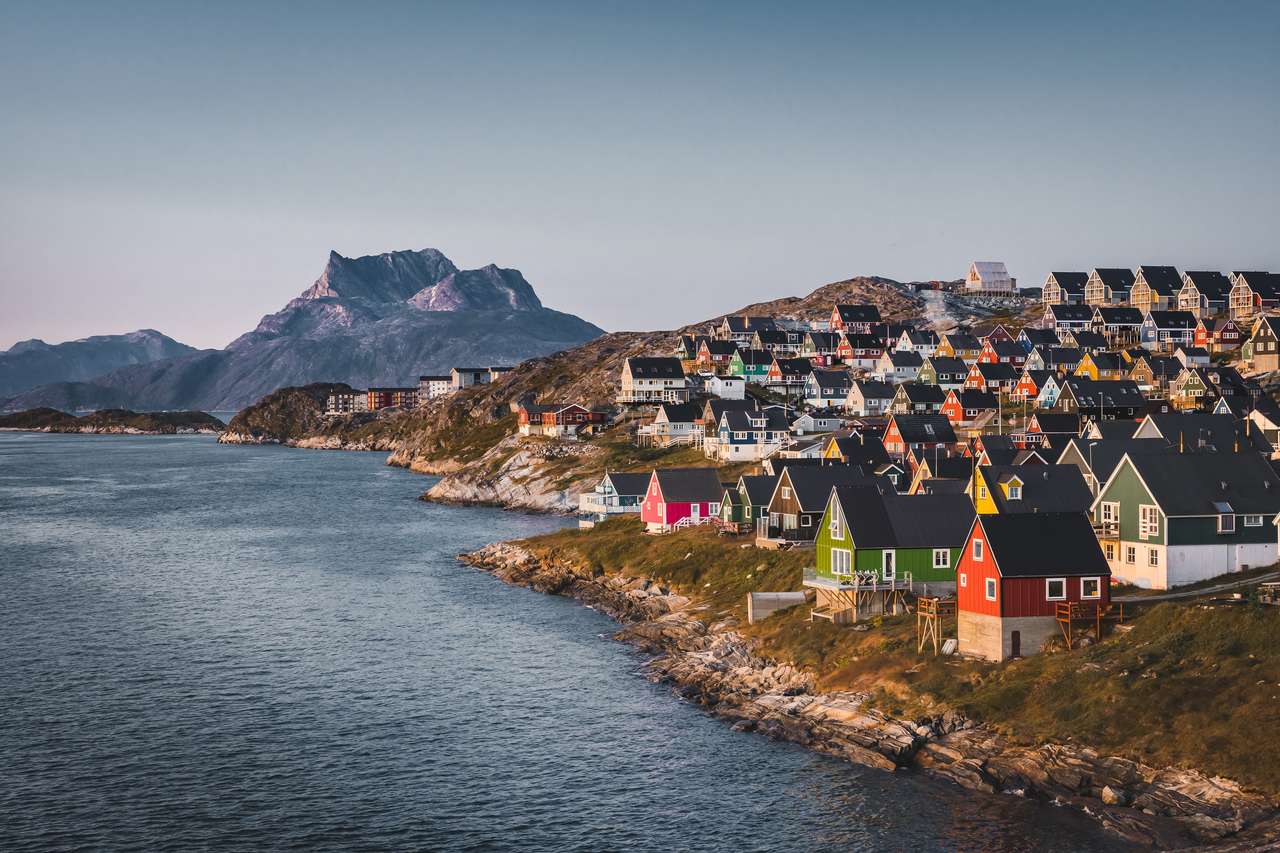 Нуук, столица на Гренландия онлайн пъзел