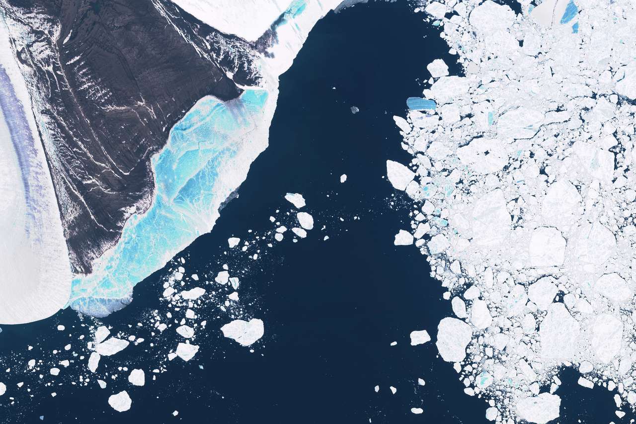 Льодовик в Гренландії пазл онлайн