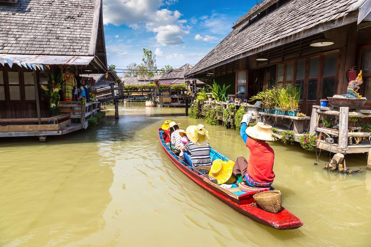 Mercato galleggiante di Pattaya puzzle online