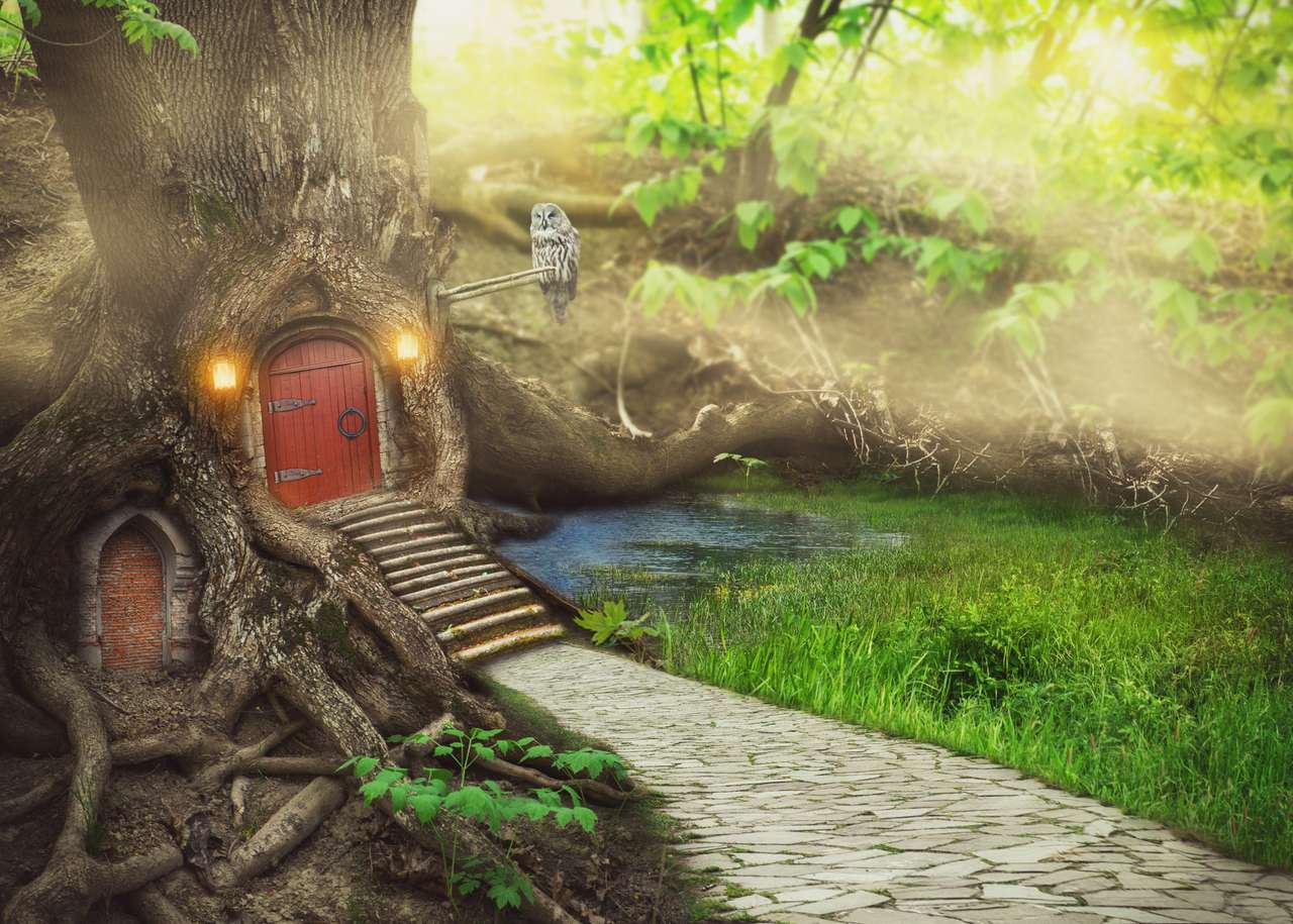 Будиночок на дереві казки онлайн пазл