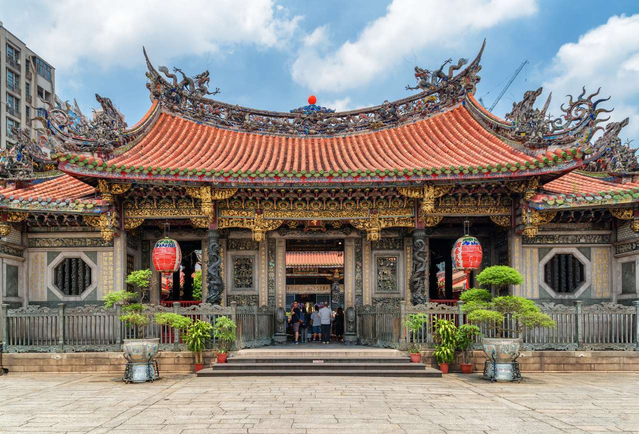 Mengjia Longshan-tempel online puzzel