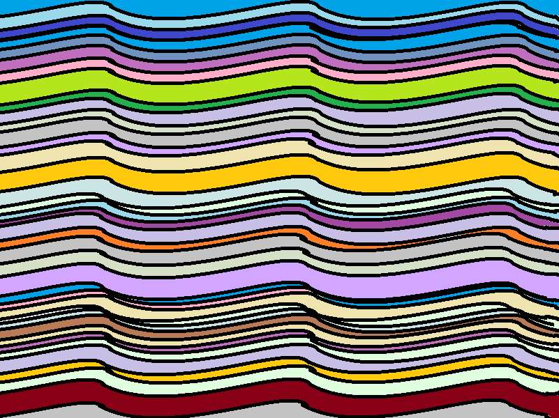 olas de colores rompecabezas en línea