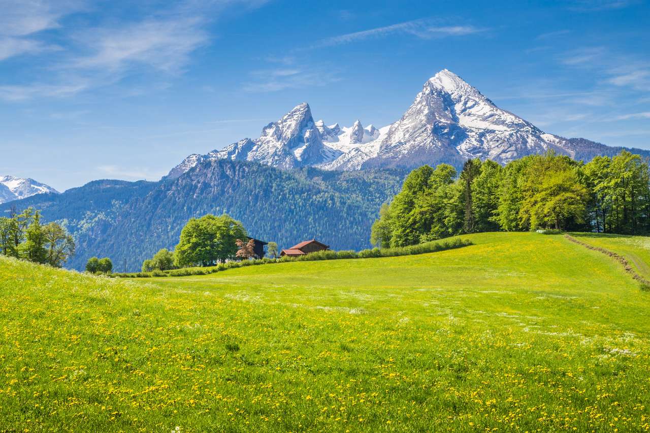Bavorské Alpy, Německo skládačky online