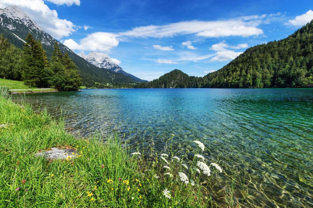 Jezero Hintersteiner, Tyrolsko, Rakousko skládačky online