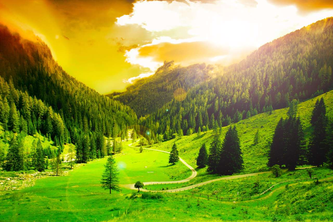 Paesaggio di montagna puzzle online