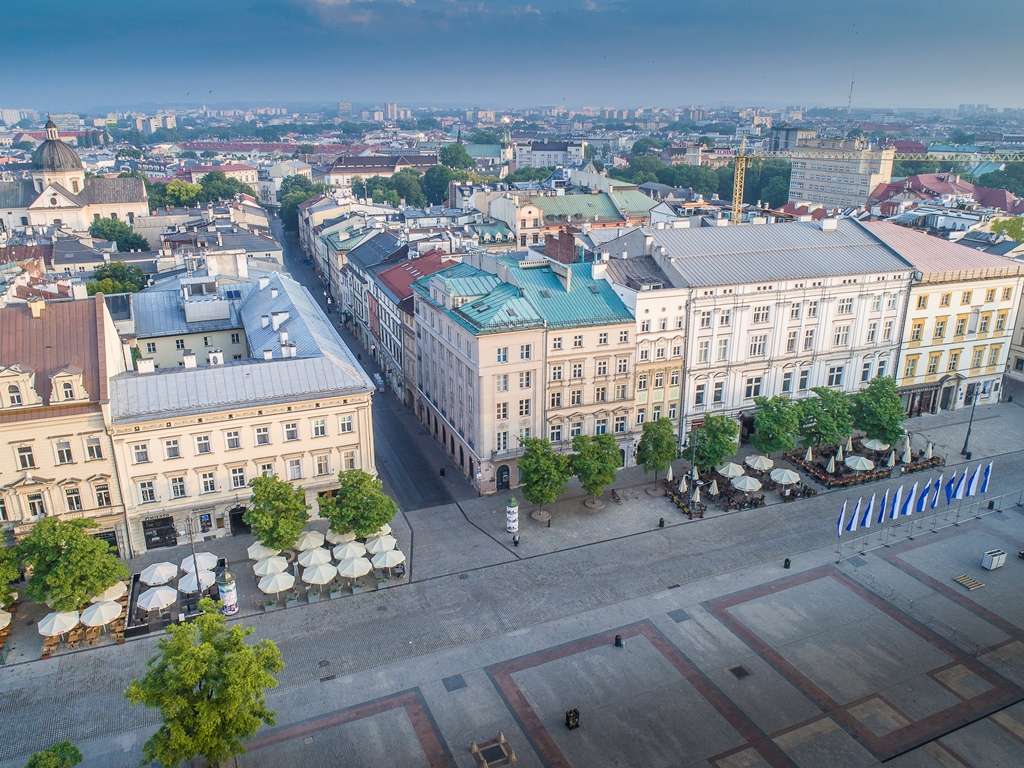 Panorama av Krakow pussel på nätet