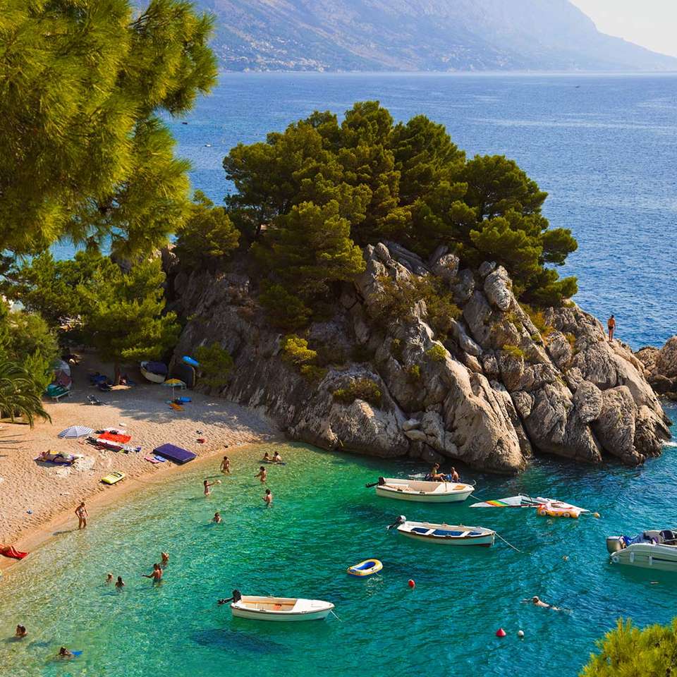 Пясъчен плаж в Хърватия онлайн пъзел